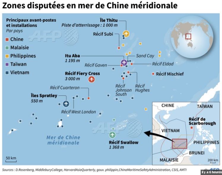Mer de Chine méridionale: Pékin met en garde contre le risque de "conflit"