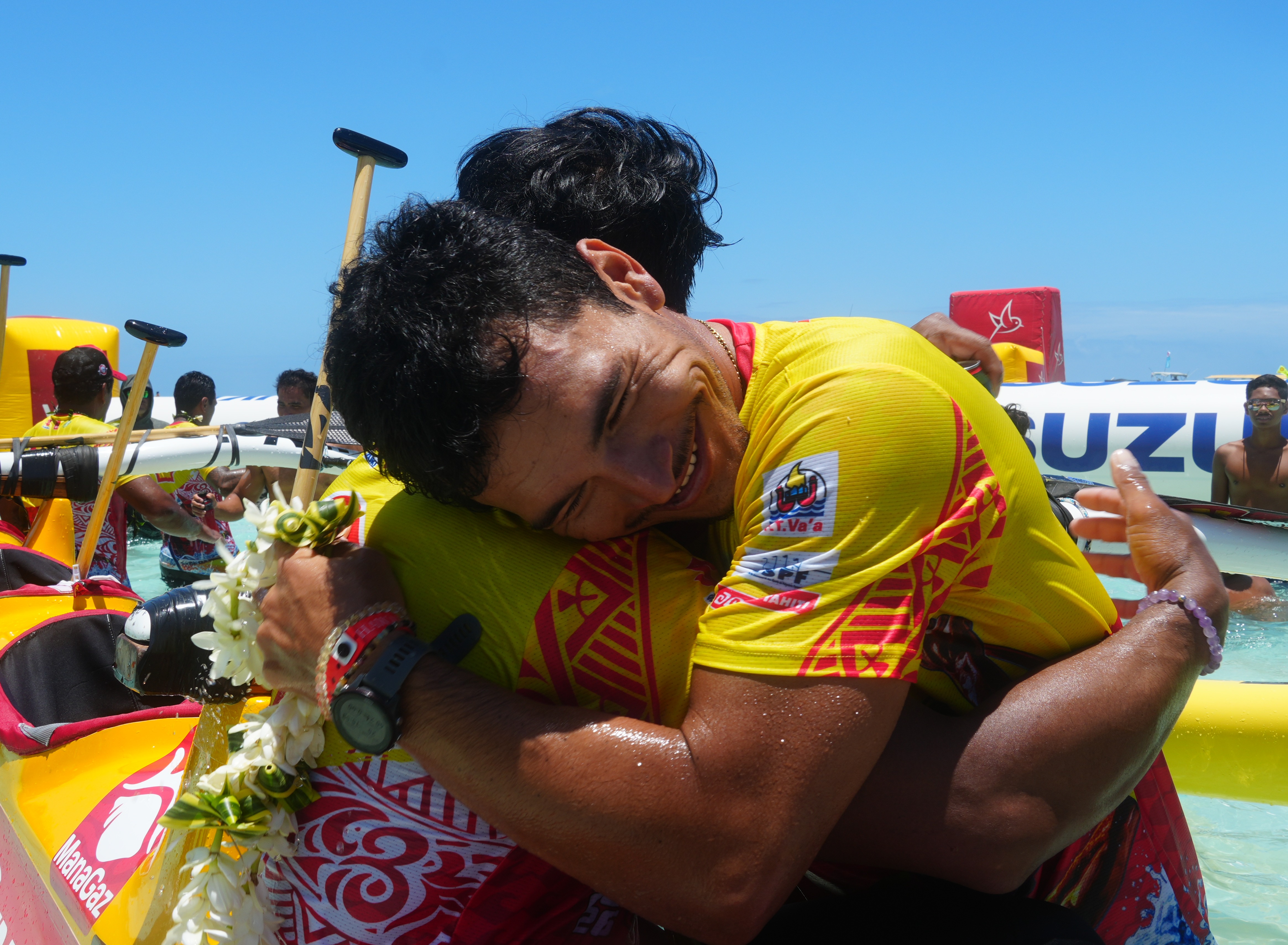 La joie des rameurs de Shell va'a. @TNTV