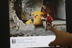 En Syrie, des Pokémons en larmes parmi les ruines