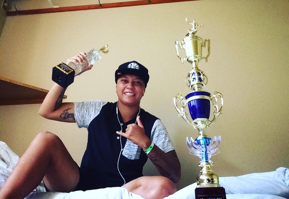 Karelle Poppke, la n°1 tahitienne vient de remporter une compétition WQS