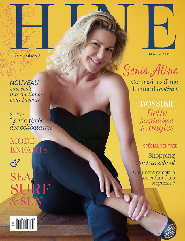Sonia Aline à la Une du nouveau Hine magazine
