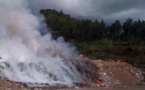 Incendie à la décharge de Faa'a