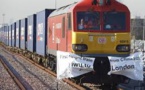 Départ de Londres du premier train de marchandises pour la Chine