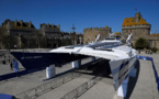 Mise à l'eau d'Energy Observer, catamaran autonome en énergie