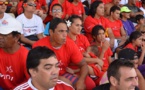 Les Polynésiens derrière les Tiki Toa lors de la finale (photos)