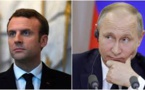 Premier entretien téléphonique Poutine-Macron (Kremlin)