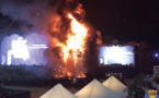 Espagne: spectaculaire incendie sans victimes lors d'un festival de musique électronique