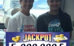 Le "Jackpot" pour une heureuse mamie de Bora Bora