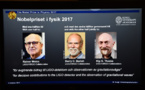 Le Nobel de physique récompense la découverte des ondes gravitationnelles