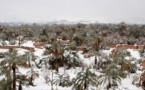 Des chutes de neiges inhabituelles dans le désert marocain