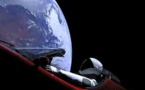 La voiture lancée par Falcon Heavy filmée en direct depuis l'espace