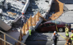 Effondrement d'un pont à Miami: au moins 6 morts