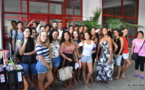 Une classe de lycéens visite Tahiti Infos