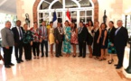 Miss Tahiti et ses dauphines reçues à la Présidence