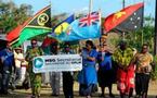 Le Groupe Mélanésien Fer de Lance fait flotter son nouveau drapeau