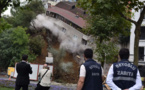 Spectaculaire effondrement d'un immeuble à Istanbul après des pluies