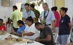 Le Haut-Commissaire visite le Centre des métiers d'art de Papeete