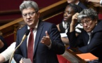 Mélenchon promet de faire des élections européennes un "référendum anti-Macron"