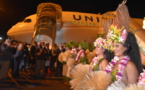 Le premier avion de United Airlines s'est posé à Tahiti (photos)