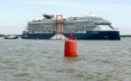Le palace flottant Celebrity Edge quitte Saint-Nazaire pour les Etats-Unis