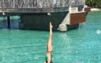 Sylvie Tellier trouve l'équilibre à Bora Bora