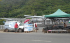 Un barrage filtrant à l'entrée de Champion Toa Moorea