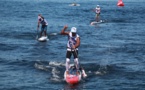 Sup – ATN Paddle Royal race : Georges Cronsteadt devant Niuhiti Buillard et Keoni Sulpice
