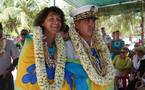 Visite officielle du Haut-Commissaire à Tikehau,  commune associée de Rangiroa