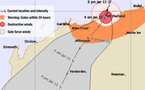 Le cyclone Heidi frappe les côtes de l’Australie occidentale