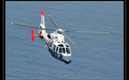 L'hélicoptère Dauphin effectue des exercices nocturnes deux fois par semaine