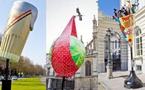 Bruxelles envahie par des frites et des choux de Bruxelles géants