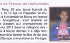 Championnat de France de TAEKWONDO: les benjamins et les minimes polynésiens partent pour Orléans