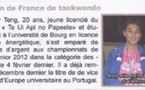 Championnat de France de TAEKWONDO: les benjamins et les minimes polynésiens partent pour Orléans