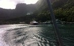 Le Terevau vient d'arriver pour assurer la desserte Papeete Moorea
