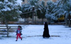 Bagdad s'est réveillée sous un rarissime manteau blanc