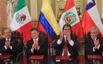 Le Chili, le Pérou, la Colombie et le Mexique forment l'Alliance Pacifique