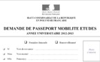 Le  passeport pour la mobilité des études: Les dispositions pour la rentrée universitaire 2012-2013