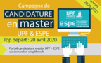 Inscriptions en ligne pour les masters