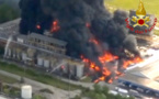 Venise: alerte après un incendie dans une usine chimique