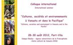 Cultures, sociétés et environnements : Colloque international à Vanuatu fin août