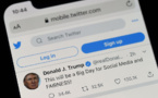 Le compte de la Maison Blanche diffuse le message de Trump signalé par Twitter