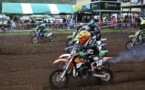 La dernière journée du championnat de motocross sous la pluie