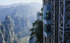 Vue sur "Avatar": en Chine, dans le plus haut ascenseur extérieur du monde