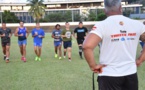 La sélection de rugby au travail
