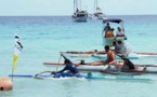 Première course de Rairoa Va'a pour les kids à Rangiroa