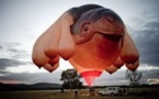 Une tortue géante à mamelles dans le ciel de Canberra: l'opinion divisée