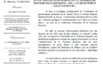 Dans un courrier adressé aux médias, R. Tuheiava s'insurge contre la nomination de Mme B. Girardin