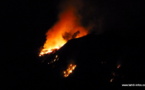 Un Feu de brousse sévit à Hitiaa