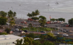 Fermeture du giratoire de la mairie de Punaauia