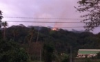 Incendie sur les hauteurs de Mataeia